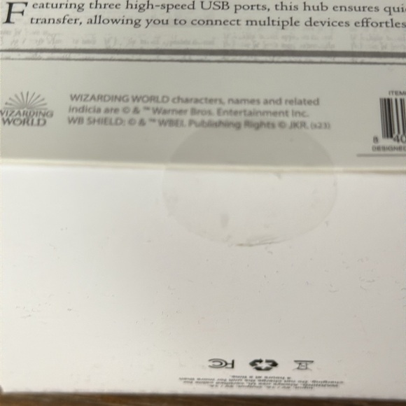 Harry Potter Wizarding World Sealed 3 Port Charging Hub USB-A - Picture 8 of 8